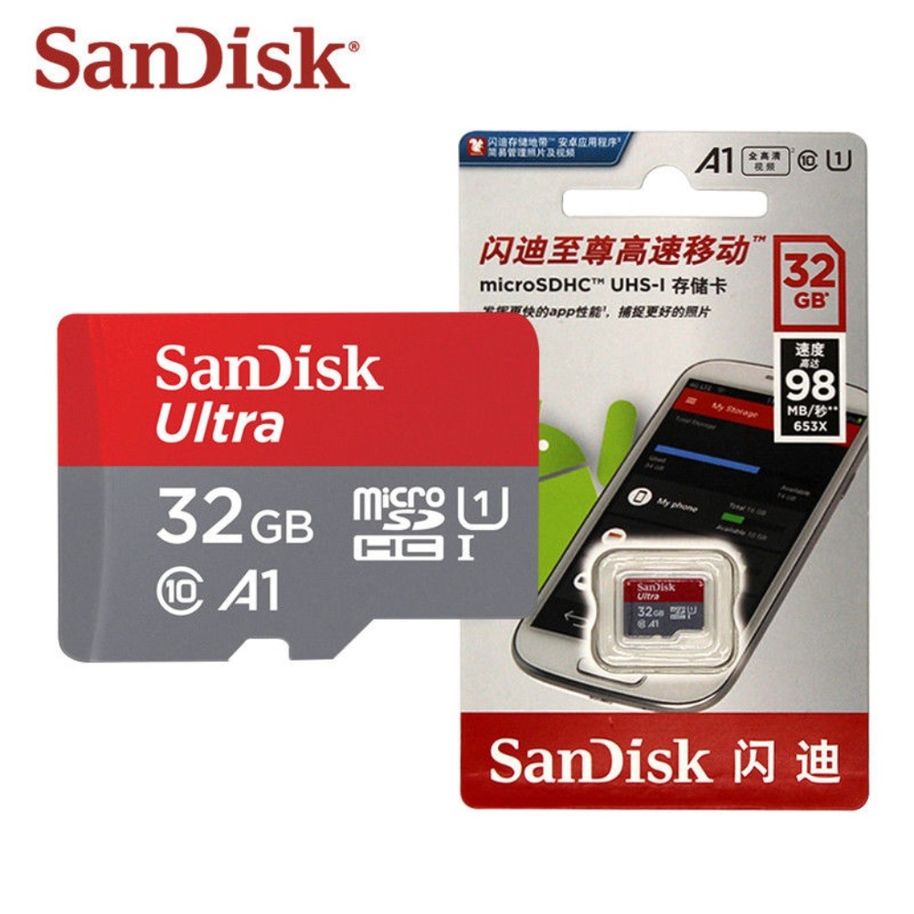 SanDisk Ultra Micro SD Class 10 32gb TF Memory Car